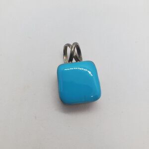 Sterling Silver Blue Glass Pendant